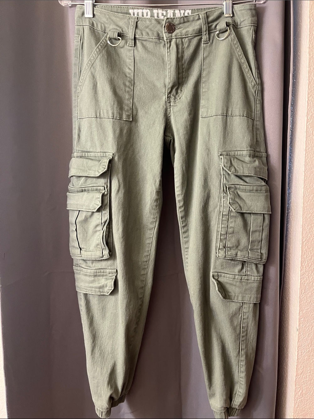 VIP Olive Cargo Pants with Multiple Pockets